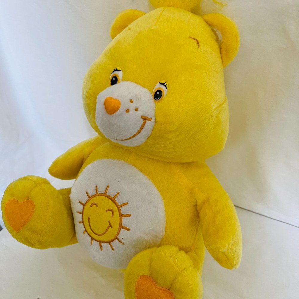 CARE BEARS Yellow 12" Plush. NWT